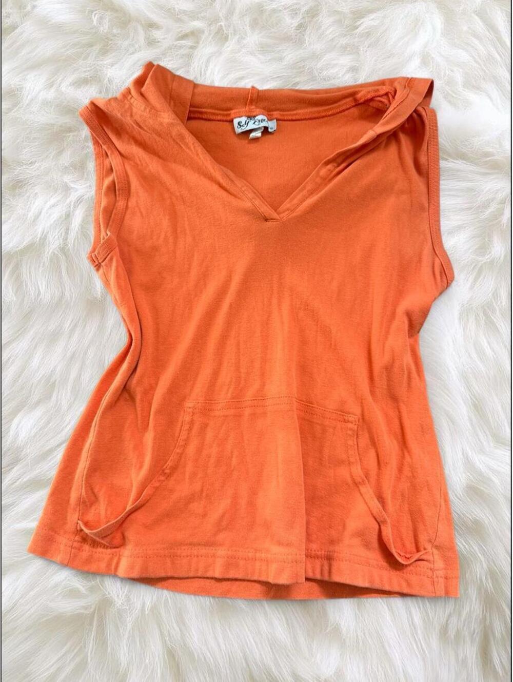 Self Esteem Women's Orange Vests-tanks-cami
